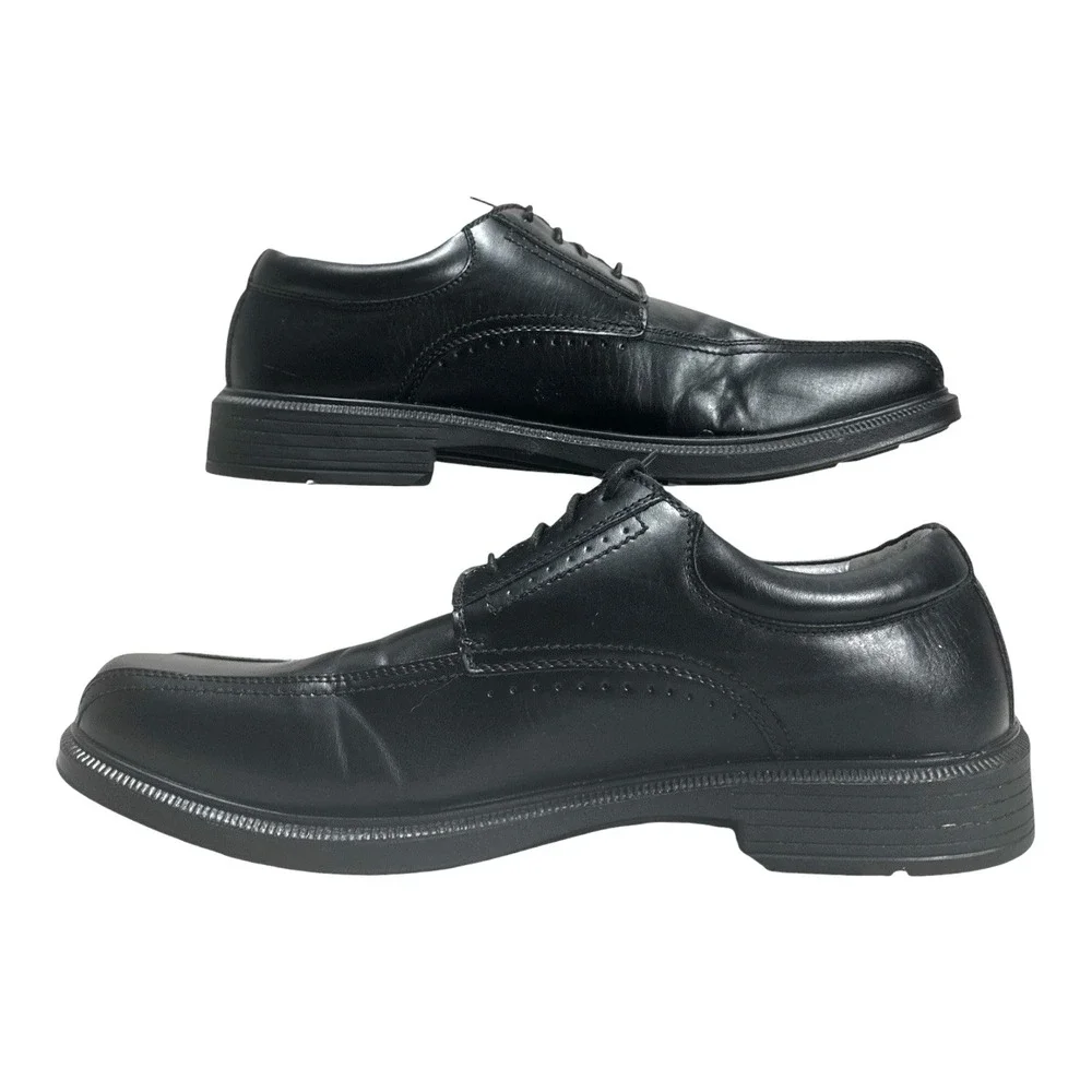 Deer Stags Williamsburg Dress Oxfords – Modern Bicycle Toe, Black, Size 14W